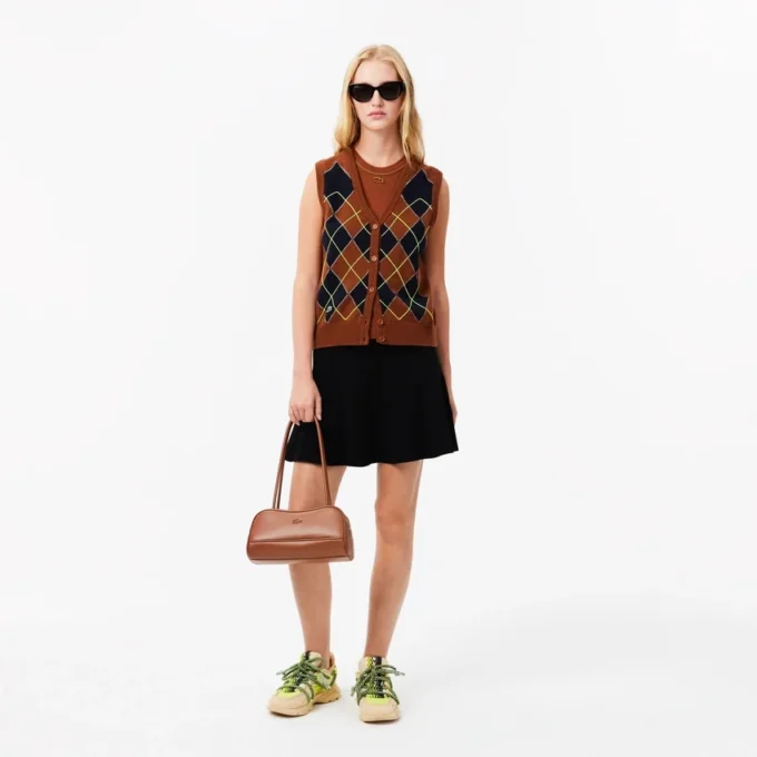 3D-gerippter, ausgestellter Strickrock für Damen 3D-gerippter, ausgestellter Strickrock für Damen