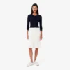 3D-gerippter Midirock für Damen 3D-gerippter Midirock für Damen