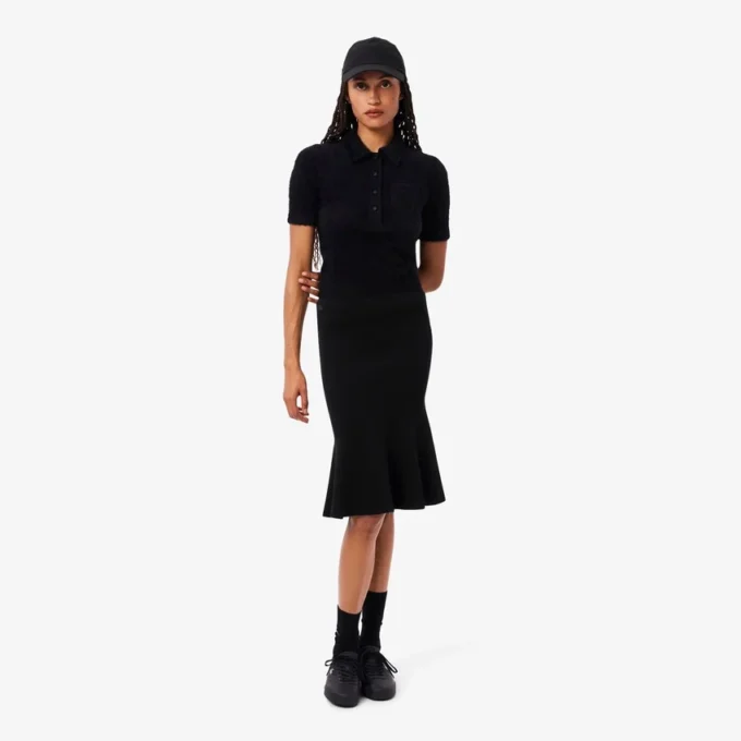 3D-gerippter Midirock für Damen 3D-gerippter Midirock für Damen