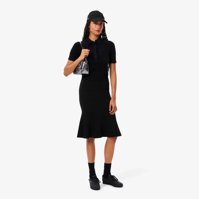3D-gerippter Midirock für Damen 3D-gerippter Midirock für Damen