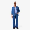 3D-geripptes Strick-Poloshirt für Damen 3D-geripptes Strick-Poloshirt für Damen