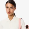 3D-geripptes Strick-Poloshirt für Damen 3D-geripptes Strick-Poloshirt für Damen