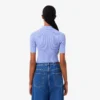 3D-geripptes Strick-Poloshirt für Damen 3D-geripptes Strick-Poloshirt für Damen