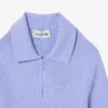3D-geripptes Strick-Poloshirt für Damen 3D-geripptes Strick-Poloshirt für Damen