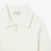 3D-geripptes Strick-Poloshirt für Damen 3D-geripptes Strick-Poloshirt für Damen