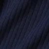 3D-Rippstrick-Poloshirt-Kragen-Pullover aus Merinowolle 3D-Rippstrick-Poloshirt-Kragen-Pullover aus Merinowolle