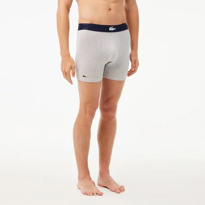 3er-Pack Boxershorts für Herren mit Krokodil-Taillenband 3er-Pack Boxershorts für Herren mit Krokodil-Taillenband
