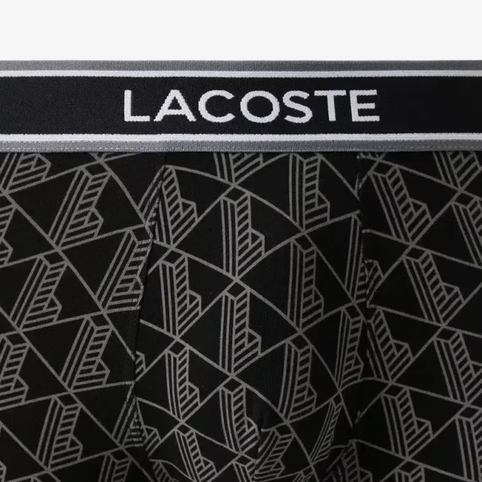 3er-Pack Boxershorts für Herren mit Monogramm-Print 3er-Pack Boxershorts für Herren mit Monogramm-Print