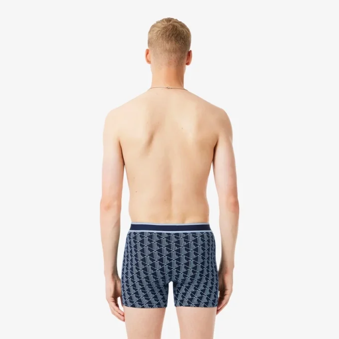 3er-Pack Boxershorts für Herren mit Monogramm-Print 3er-Pack Boxershorts für Herren mit Monogramm-Print