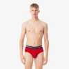 3er-Pack Herren-Slips aus Baumwolle mit Logo am Bund 3er-Pack Herren-Slips aus Baumwolle mit Logo am Bund