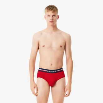 3er-Pack Herren-Slips aus Baumwolle mit Logo am Bund