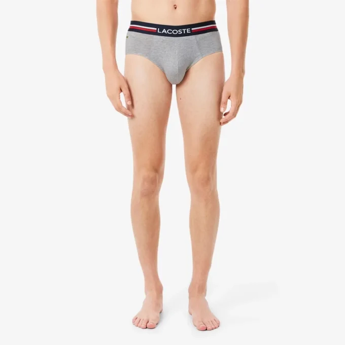 3er-Pack Herren-Slips aus Baumwolle mit Logo am Bund 3er-Pack Herren-Slips aus Baumwolle mit Logo am Bund
