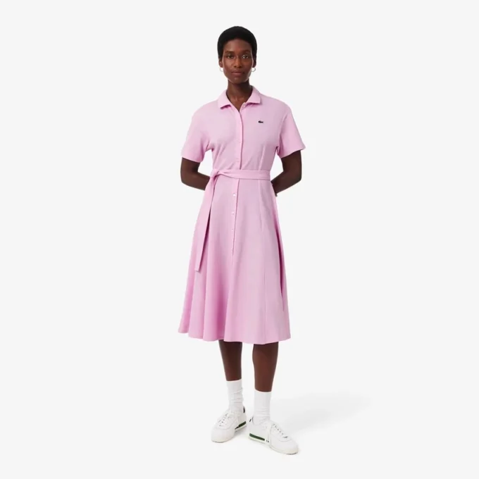 Ausgestelltes Mini-Poloshirt-Kleid für Damen Ausgestelltes Mini-Poloshirt-Kleid für Damen