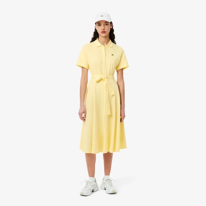 Ausgestelltes Mini-Poloshirt-Kleid für Damen Ausgestelltes Mini-Poloshirt-Kleid für Damen