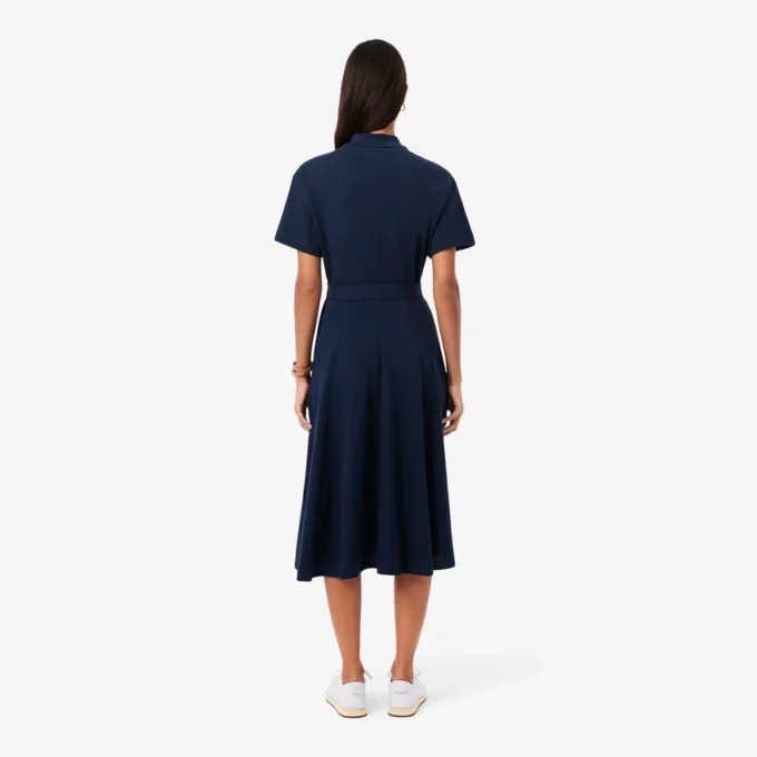 Ausgestelltes Mini-Poloshirt-Kleid für Damen Ausgestelltes Mini-Poloshirt-Kleid für Damen