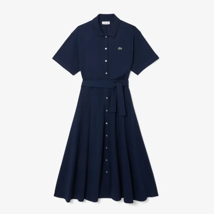 Ausgestelltes Mini-Poloshirt-Kleid für Damen Ausgestelltes Mini-Poloshirt-Kleid für Damen