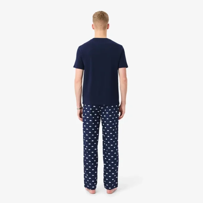 Baumwoll-Pyjama-Set mit Krokodil-Print Baumwoll-Pyjama-Set mit Krokodil-Print