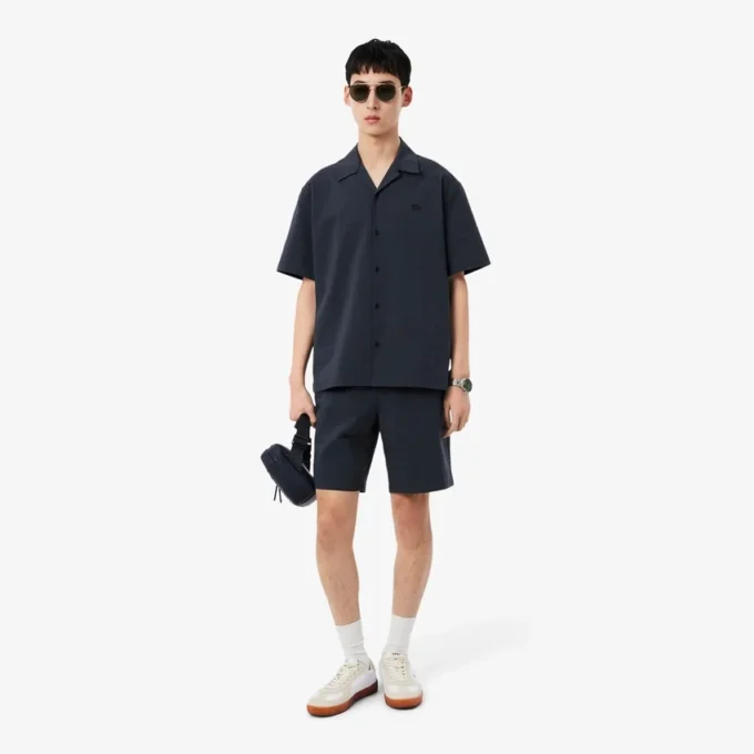 Baumwoll-Seersucker-Shorts Baumwoll-Seersucker-Shorts