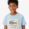 Baumwoll-T-Shirt mit Emblem Baumwoll-T-Shirt mit Emblem