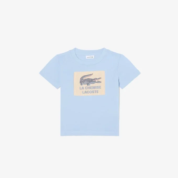 Baumwoll-T-Shirt mit Emblem Baumwoll-T-Shirt mit Emblem