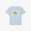 Baumwoll-T-Shirt mit Emblem Baumwoll-T-Shirt mit Emblem
