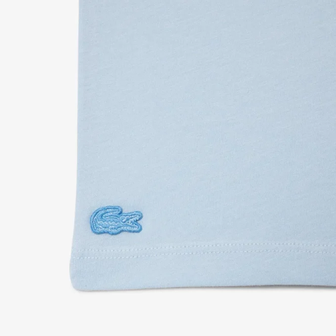 Baumwoll-T-Shirt mit Emblem Baumwoll-T-Shirt mit Emblem