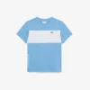 Baumwoll-T-Shirt mit Farbblock Baumwoll-T-Shirt mit Farbblock