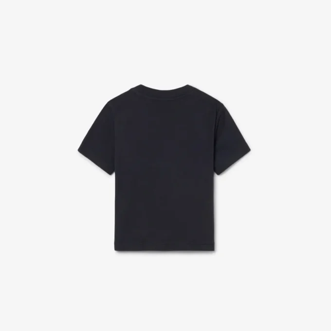 Baumwoll-T-Shirt mit Farbblock Baumwoll-T-Shirt mit Farbblock