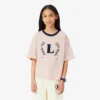 Baumwoll-T-Shirt mit Kontrast-Emblem Baumwoll-T-Shirt mit Kontrast-Emblem