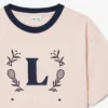 Baumwoll-T-Shirt mit Kontrast-Emblem Baumwoll-T-Shirt mit Kontrast-Emblem