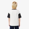 Baumwoll-T-Shirt mit Kontrastbesatz
