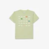 Baumwoll-T-Shirt mit Krokodil-Print