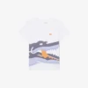 Baumwoll-T-Shirt mit Krokodil-Print