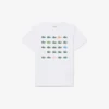 Baumwoll-T-Shirt mit Krokodil-Print