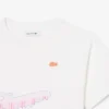 Baumwoll-T-Shirt mit Krokodil-Print