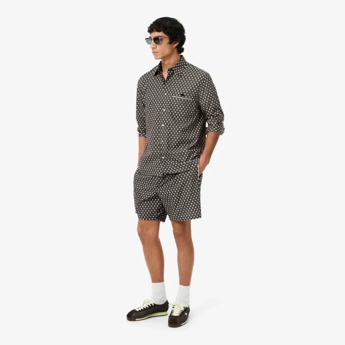 Baumwollhemd mit Print in Regular Fit Baumwollhemd mit Print in Regular Fit