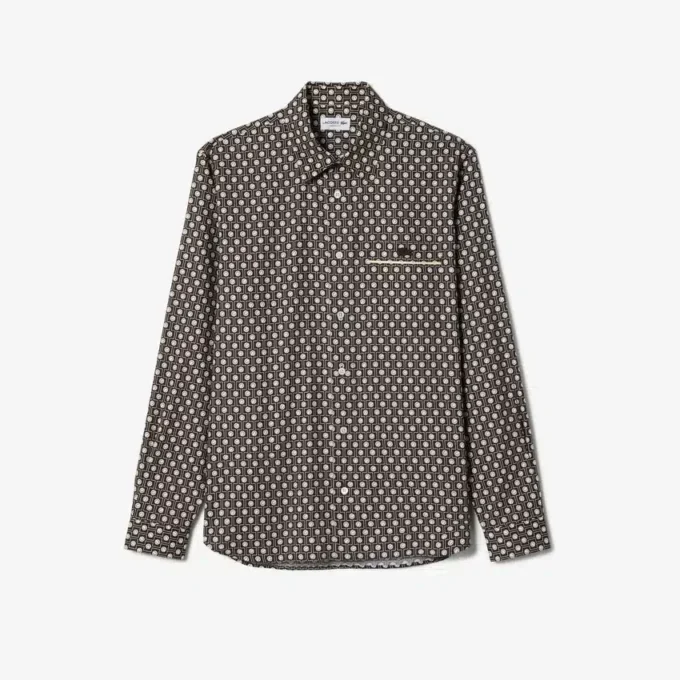 Baumwollhemd mit Print in Regular Fit Baumwollhemd mit Print in Regular Fit