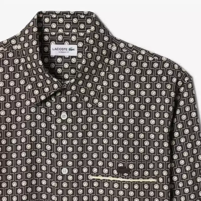 Baumwollhemd mit Print in Regular Fit Baumwollhemd mit Print in Regular Fit