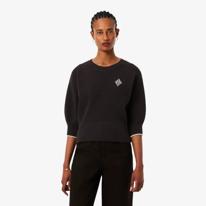 Baumwollpullover mit Rundhalsausschnitt Baumwollpullover mit Rundhalsausschnitt
