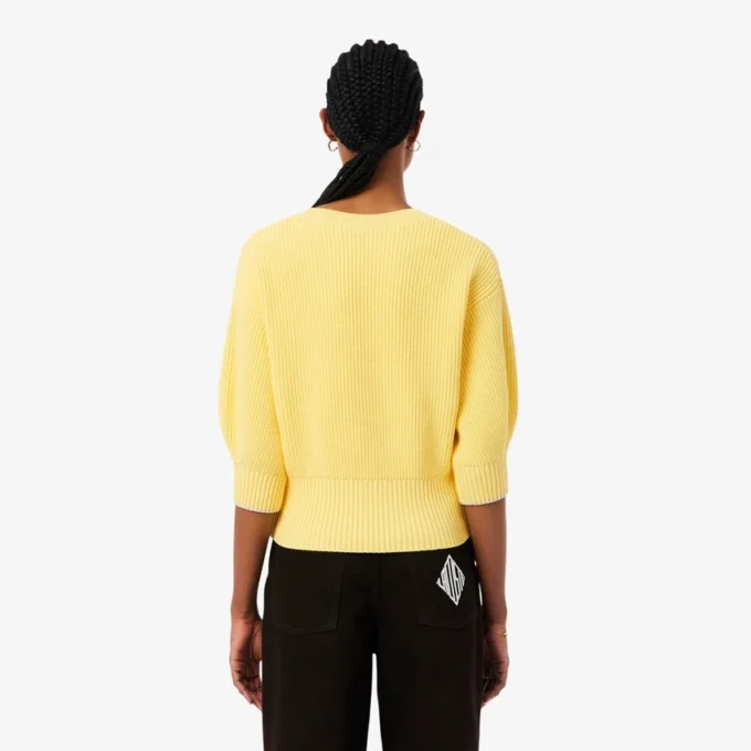 Baumwollpullover mit Rundhalsausschnitt Baumwollpullover mit Rundhalsausschnitt