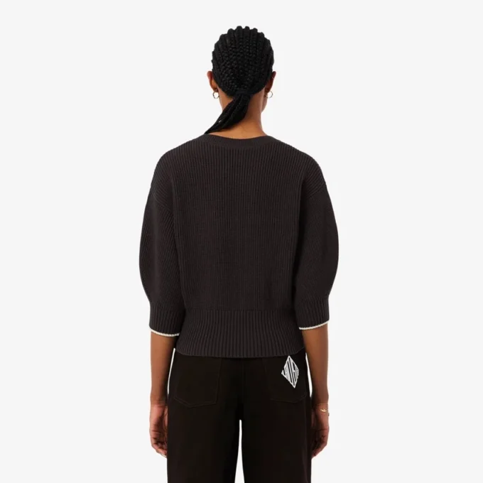 Baumwollpullover mit Rundhalsausschnitt Baumwollpullover mit Rundhalsausschnitt