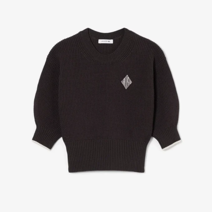 Baumwollpullover mit Rundhalsausschnitt Baumwollpullover mit Rundhalsausschnitt