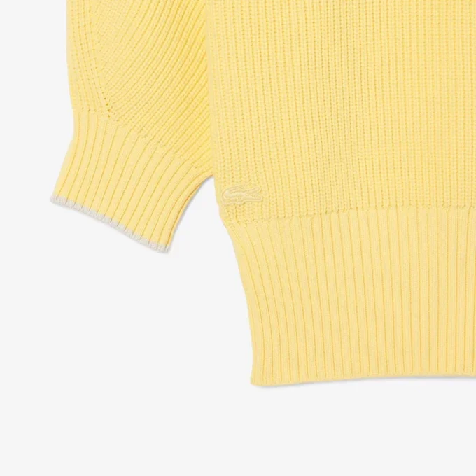 Baumwollpullover mit Rundhalsausschnitt Baumwollpullover mit Rundhalsausschnitt