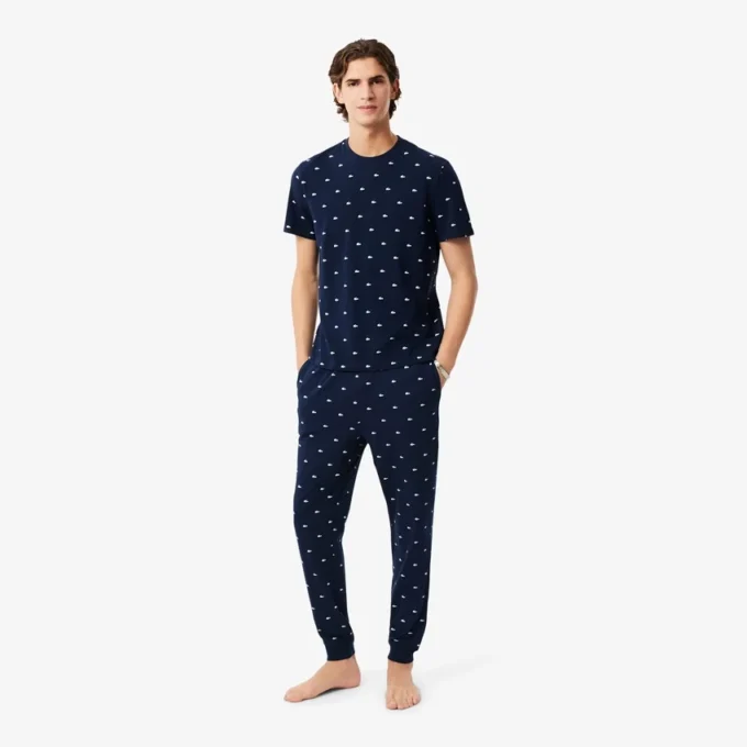 Bedruckte Baumwoll-Pyjama-Hose für Herren Bedruckte Baumwoll-Pyjama-Hose für Herren