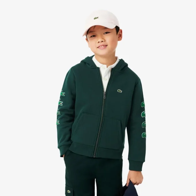 Bedruckter Fleece-Hoodie mit Reißverschluss für Kinder Bedruckter Fleece-Hoodie mit Reißverschluss für Kinder