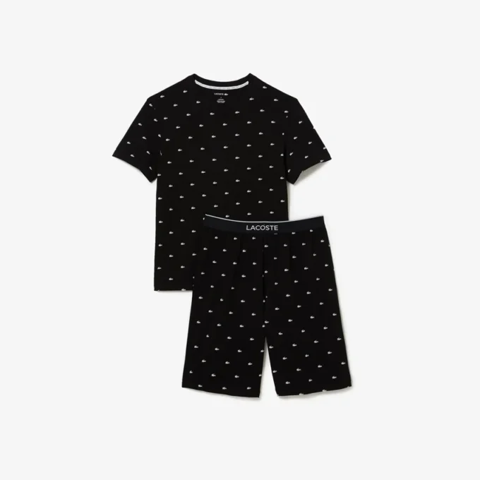 Bedrucktes Baumwoll-Pyjama-Set für Herren Bedrucktes Baumwoll-Pyjama-Set für Herren