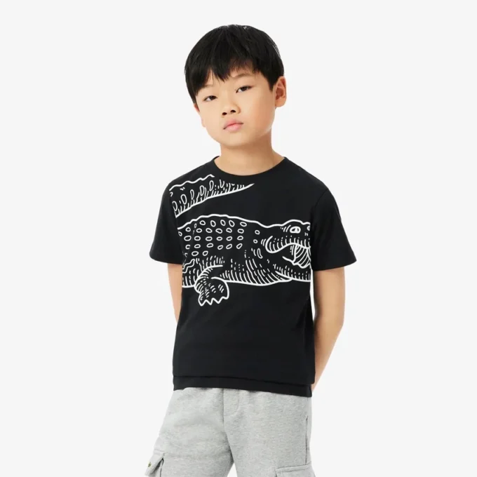 Bedrucktes Baumwoll-T-Shirt Bedrucktes Baumwoll-T-Shirt