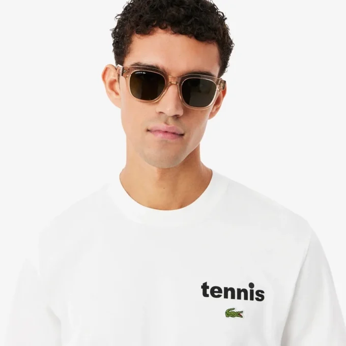 Bedrucktes Baumwoll-T-Shirt Bedrucktes Baumwoll-T-Shirt
