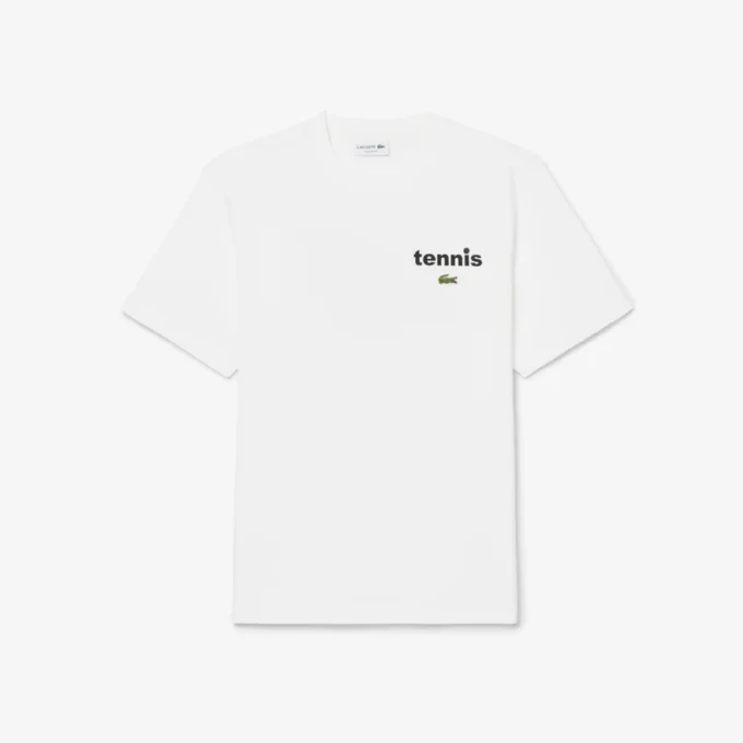 Bedrucktes Baumwoll-T-Shirt Bedrucktes Baumwoll-T-Shirt