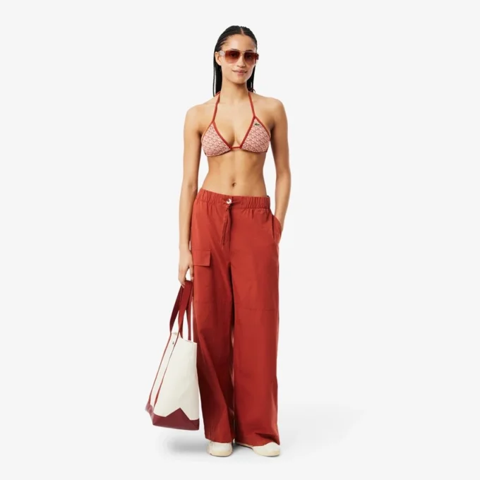 Bedrucktes Jersey-Bademode-Oberteil für Damen Bedrucktes Jersey-Bademode-Oberteil für Damen
